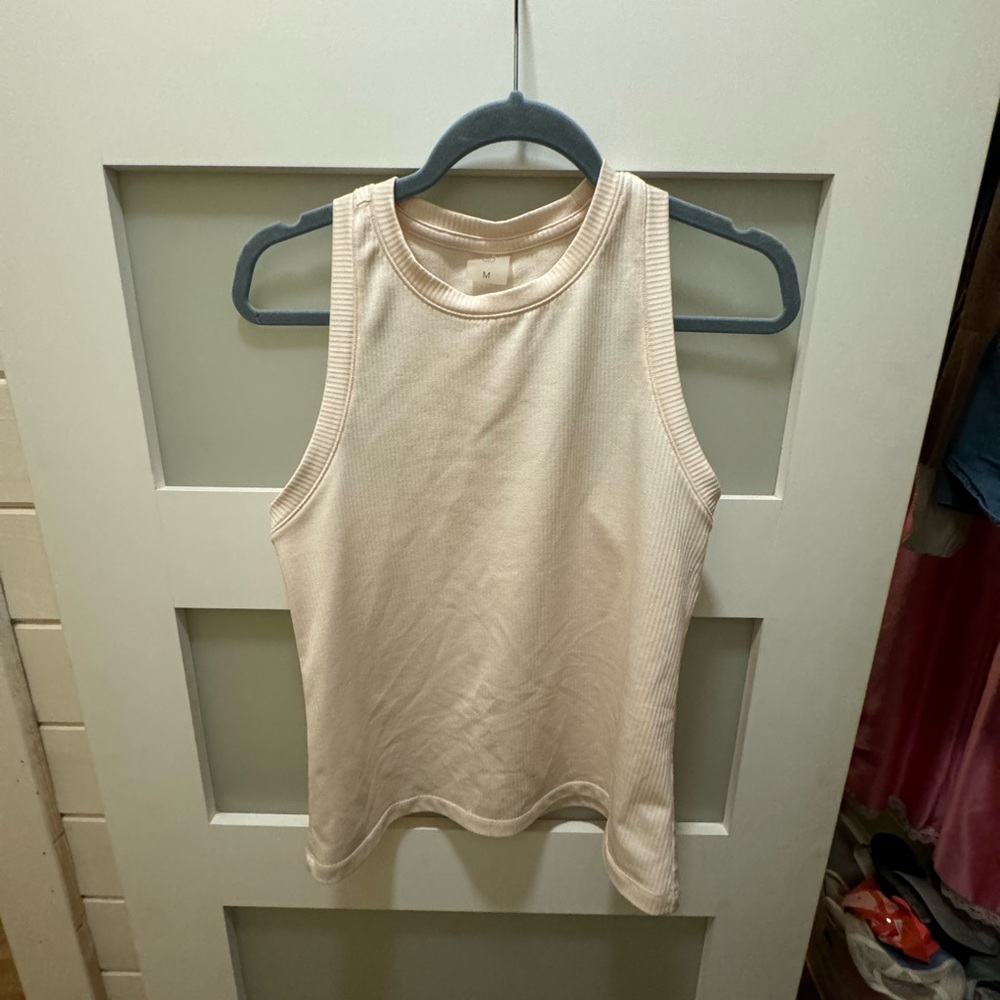 CALIA cream Razor Back Top size M